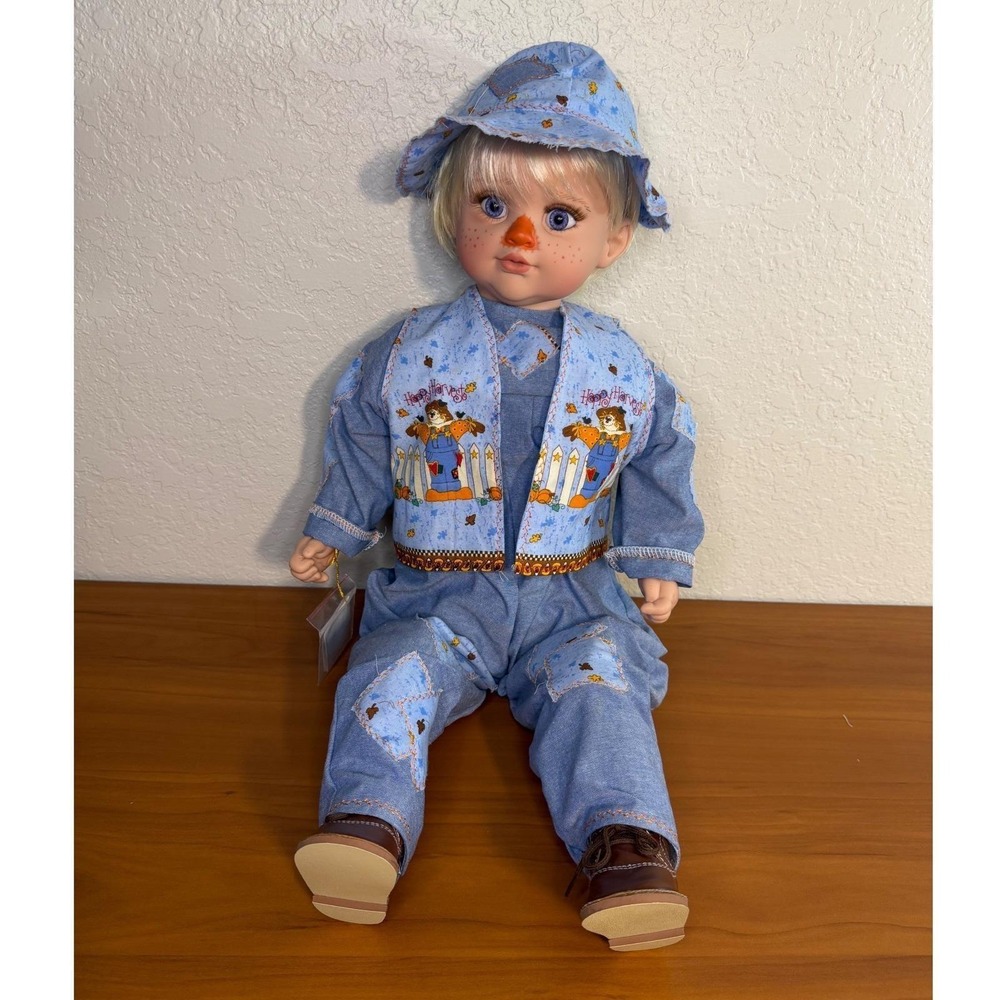 Cheri McAfoose Royal Vienna Doll 1998 Special Edition 84/200 Scarecrow Boy 24" - Picture 3 of 15